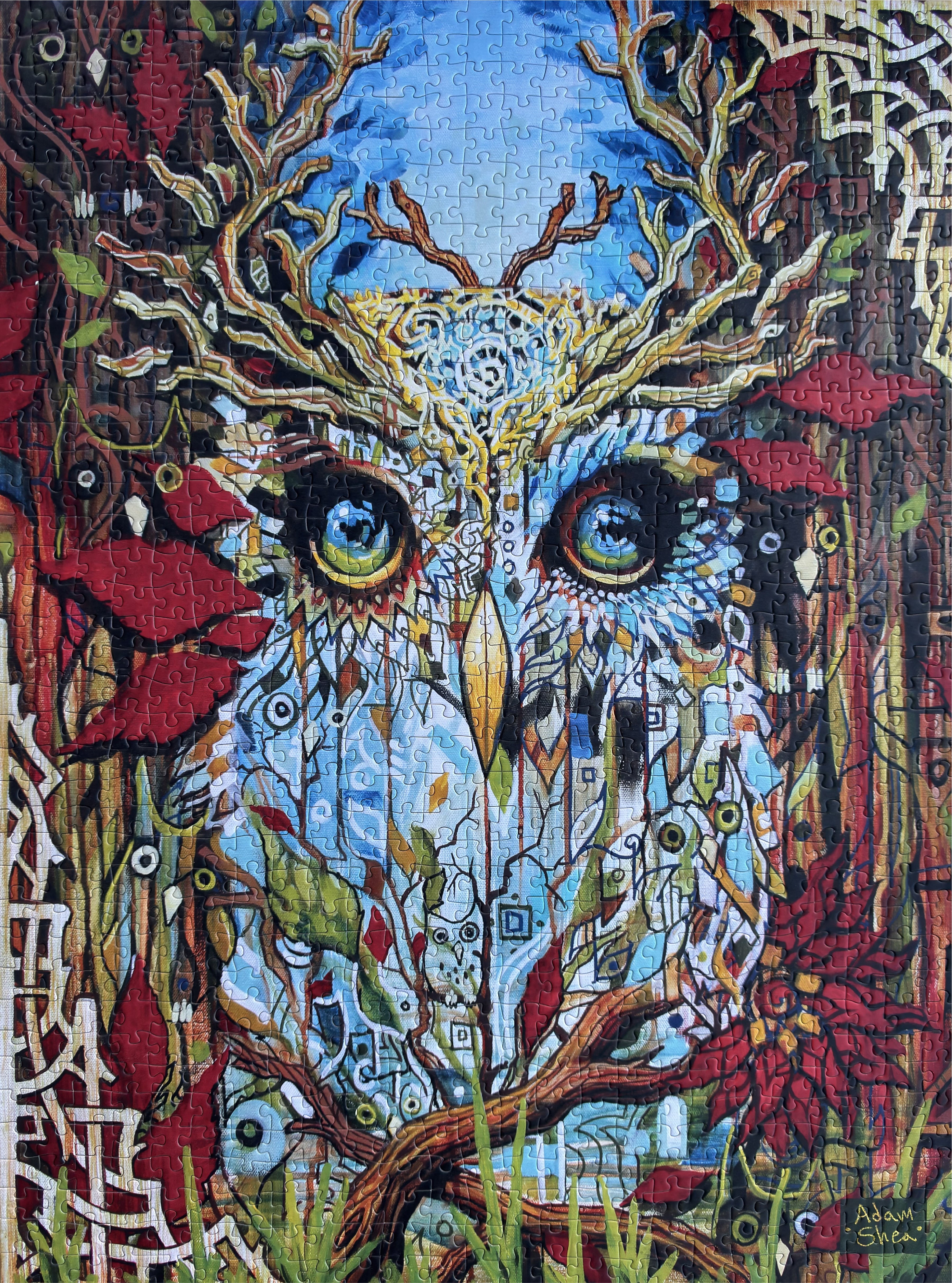"ANTLER OWL" 1000 Piece Puzzle