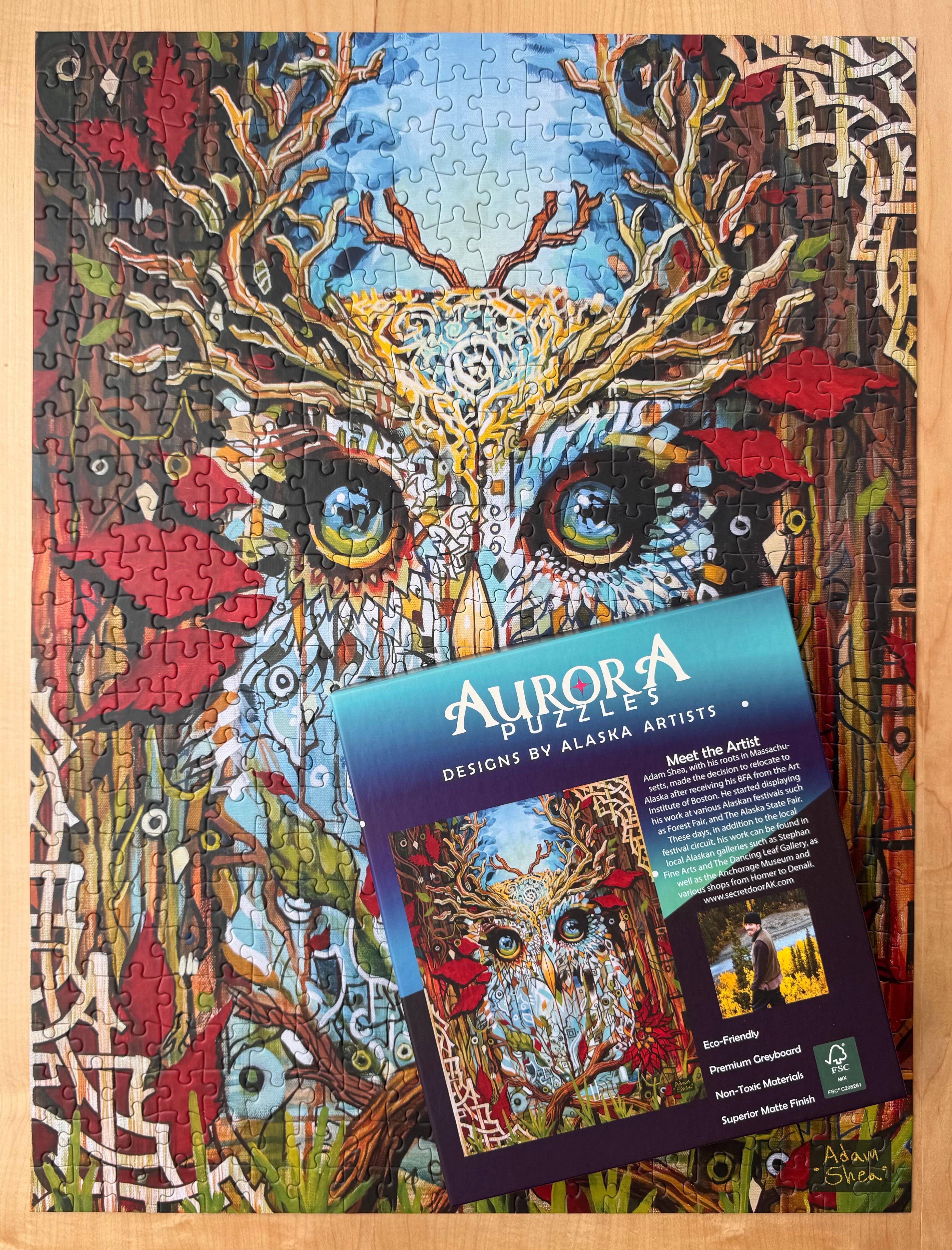 "ANTLER OWL" 500 Piece Puzzle