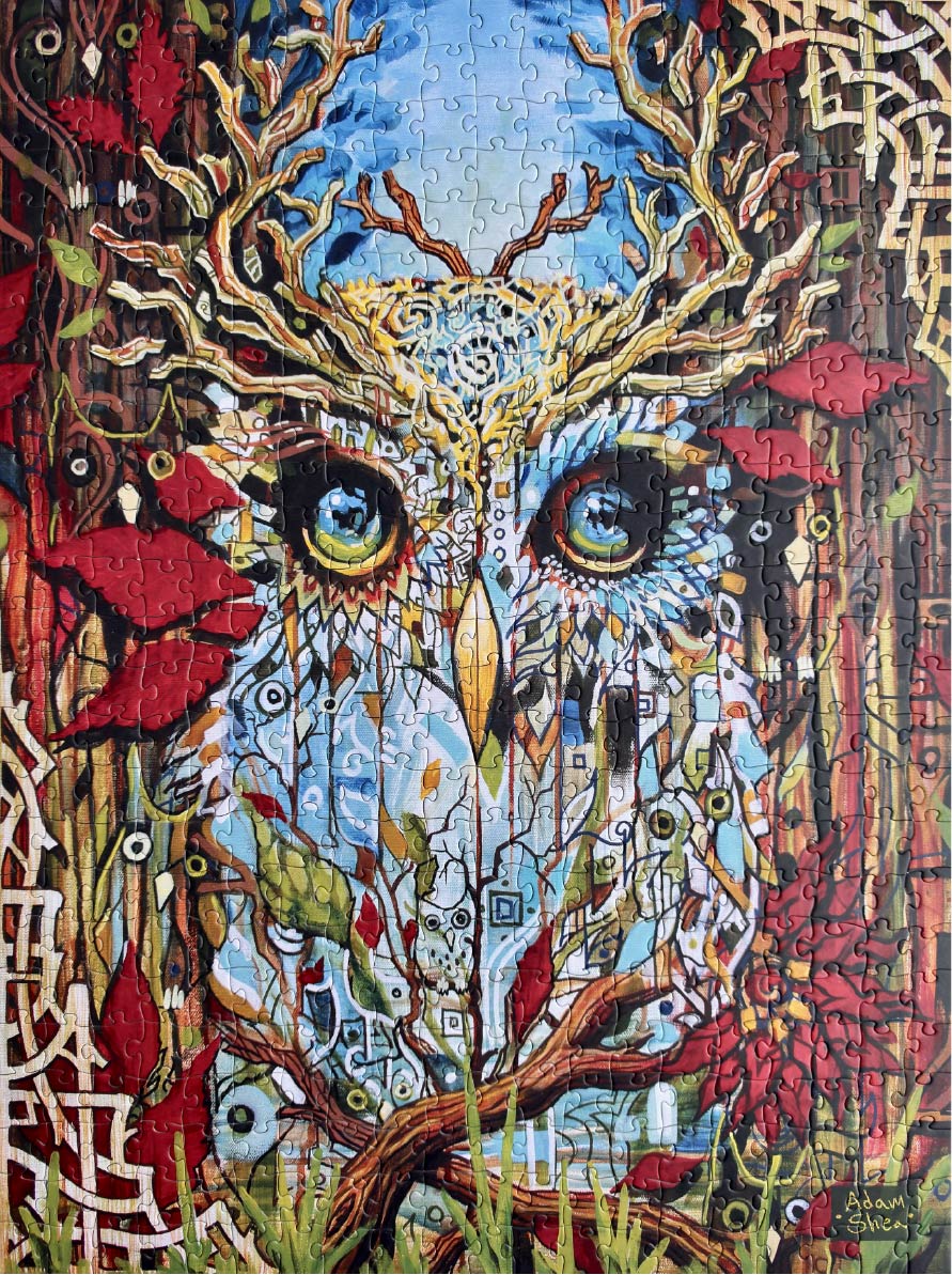 "ANTLER OWL" 500 Piece Puzzle