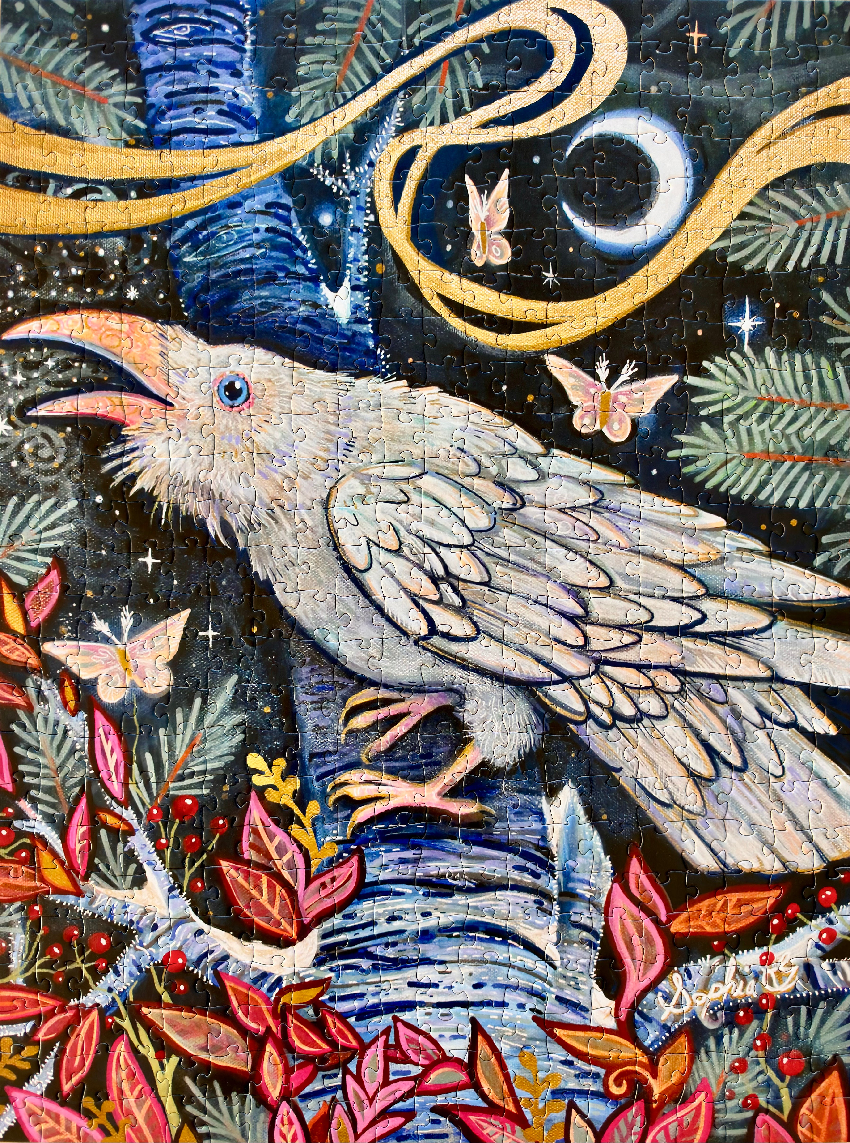 "SNOW RAVEN" 500 Piece Puzzle