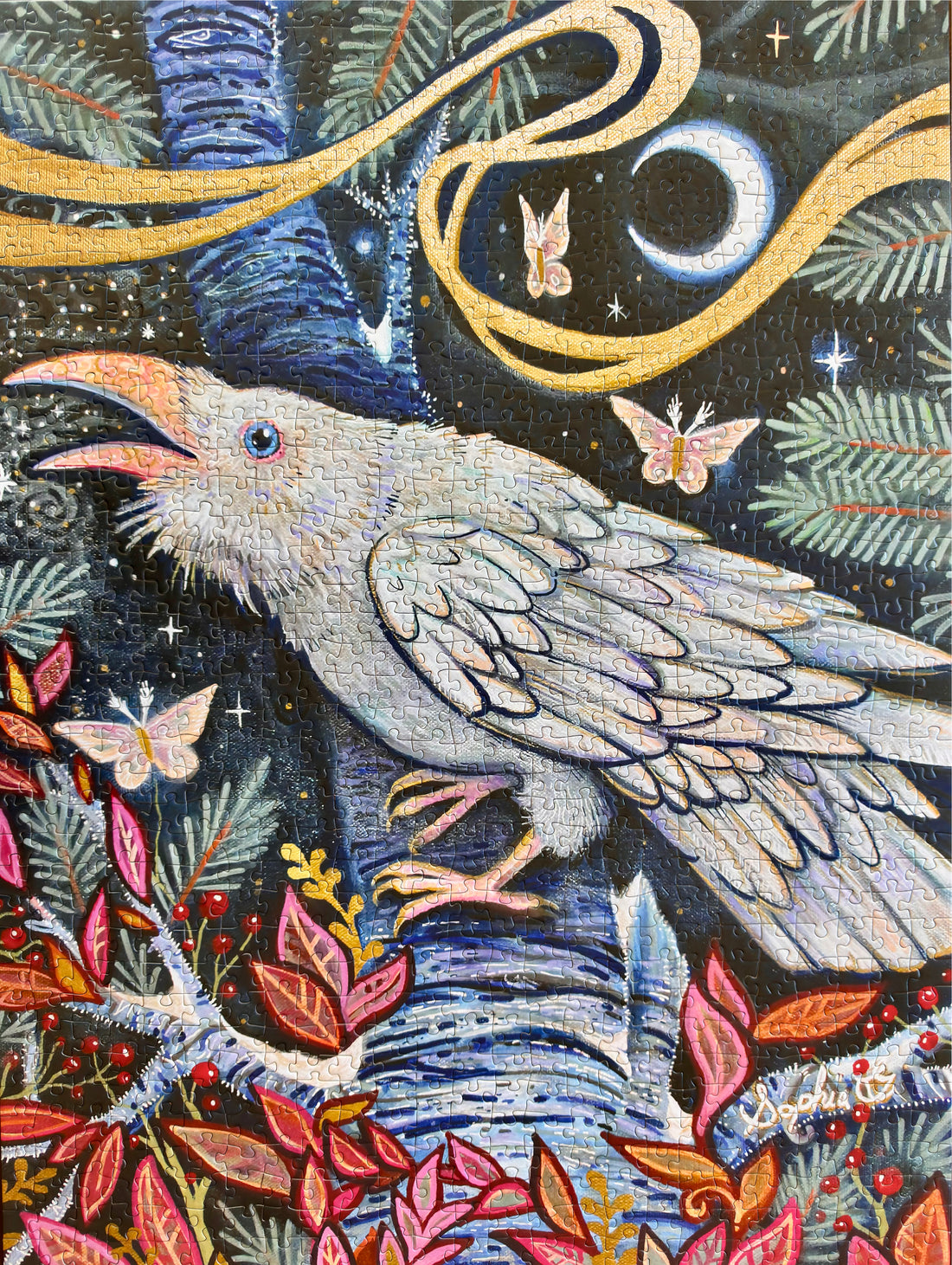 "SNOW RAVEN" 1000 Piece Puzzle