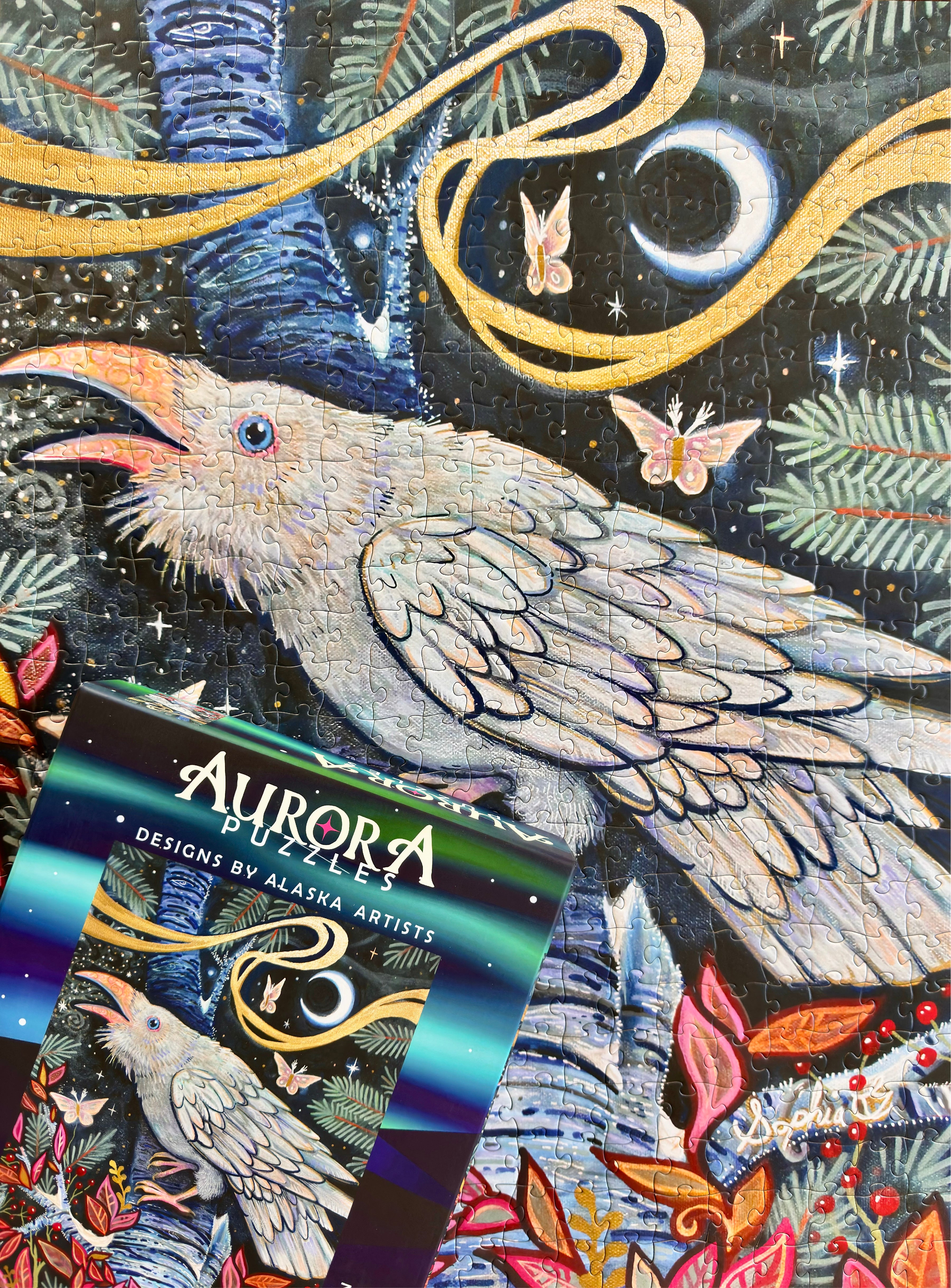 "SNOW RAVEN" 500 Piece Puzzle