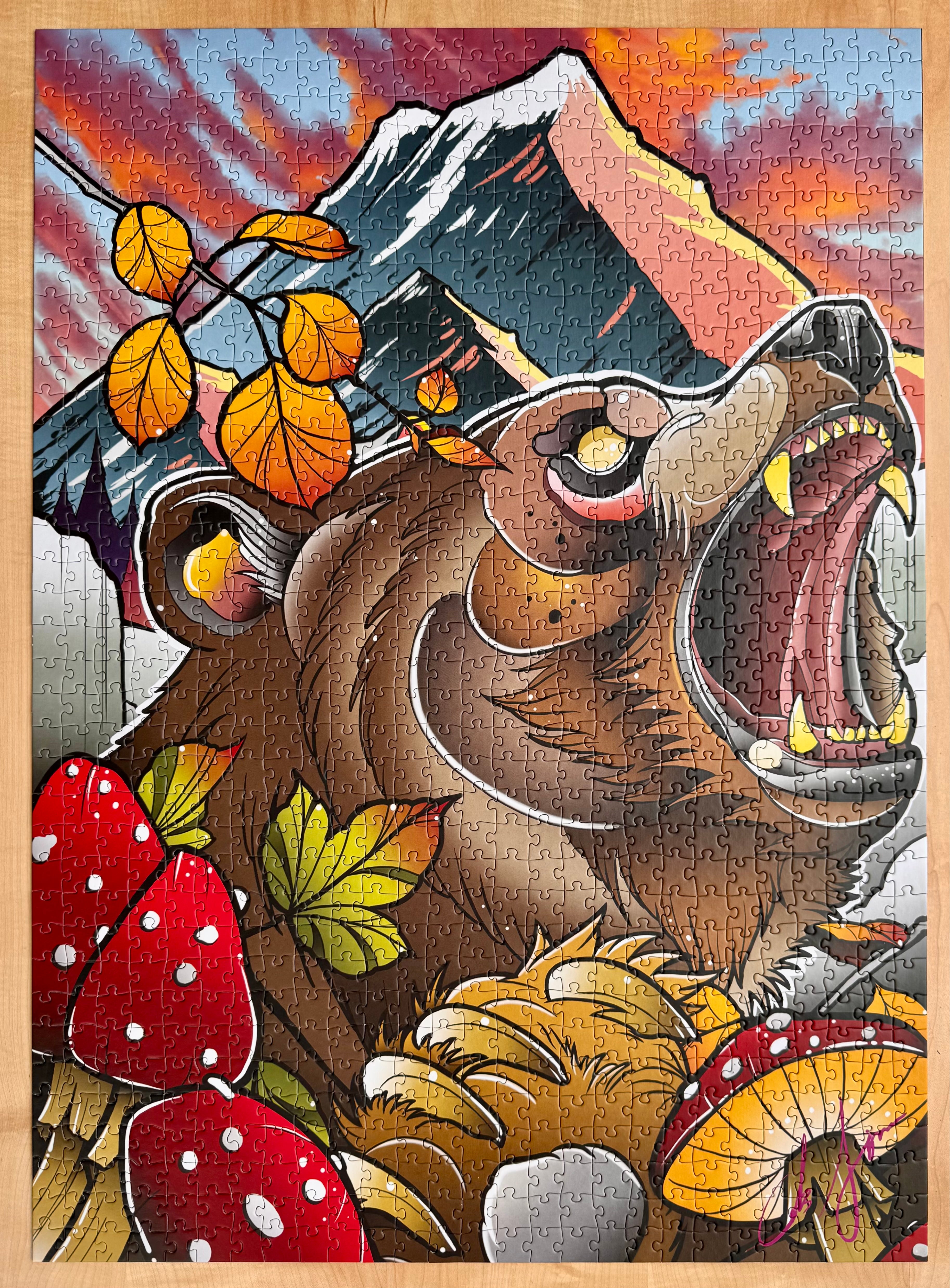 "BEARLY AWAKE" 1000 Piece Puzzle