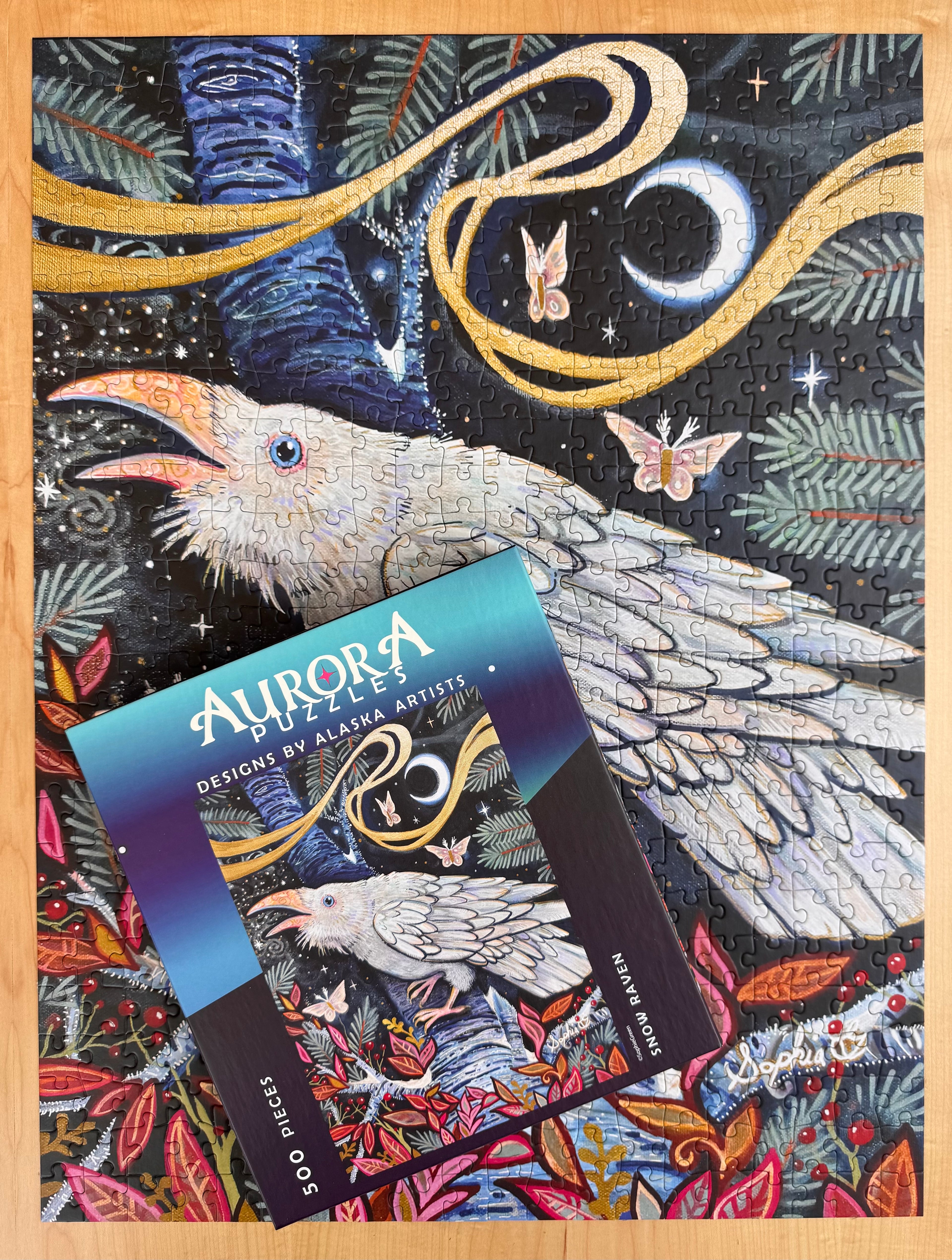 "SNOW RAVEN" 500 Piece Puzzle
