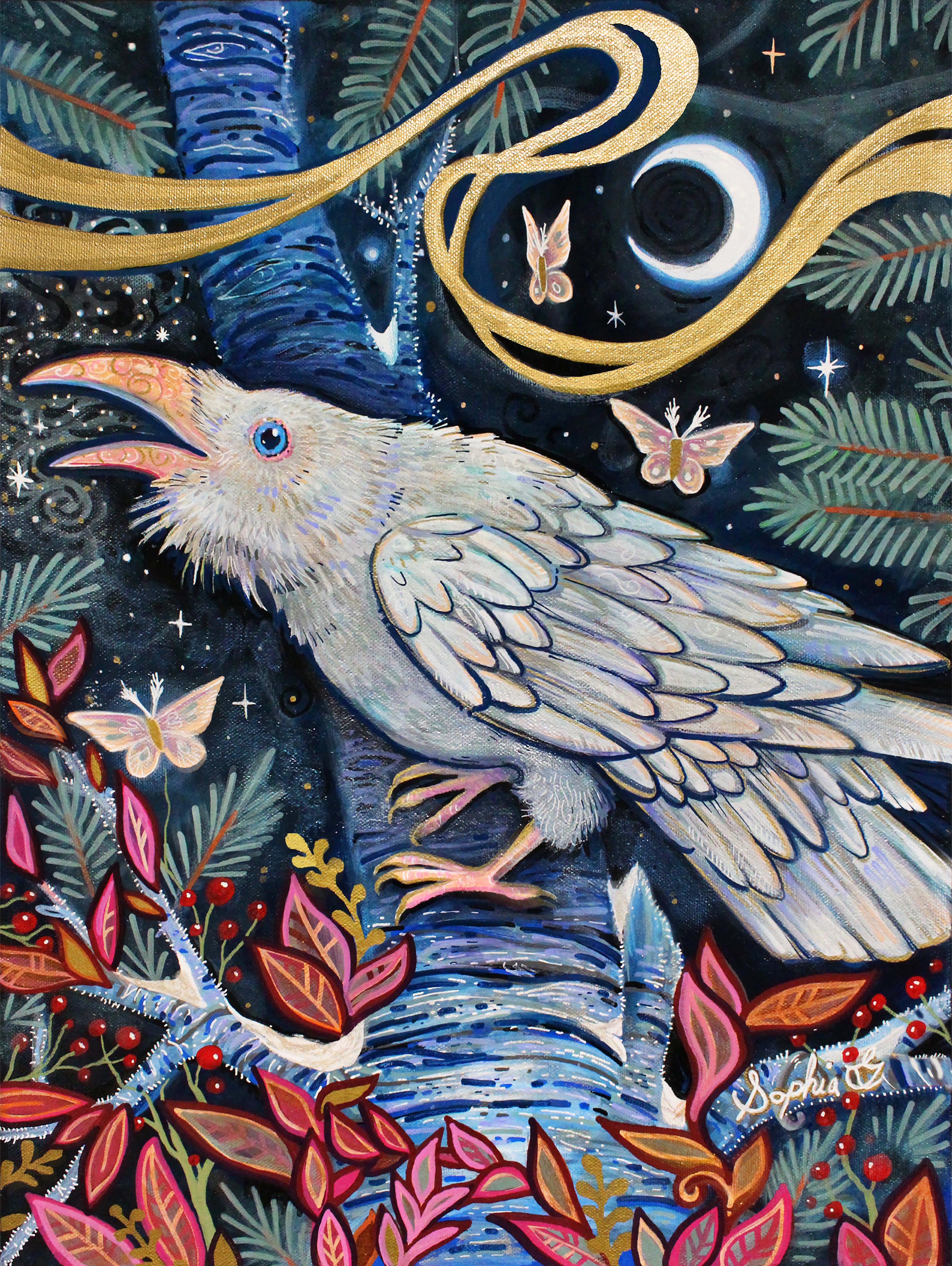 "SNOW RAVEN" 500 Piece Puzzle