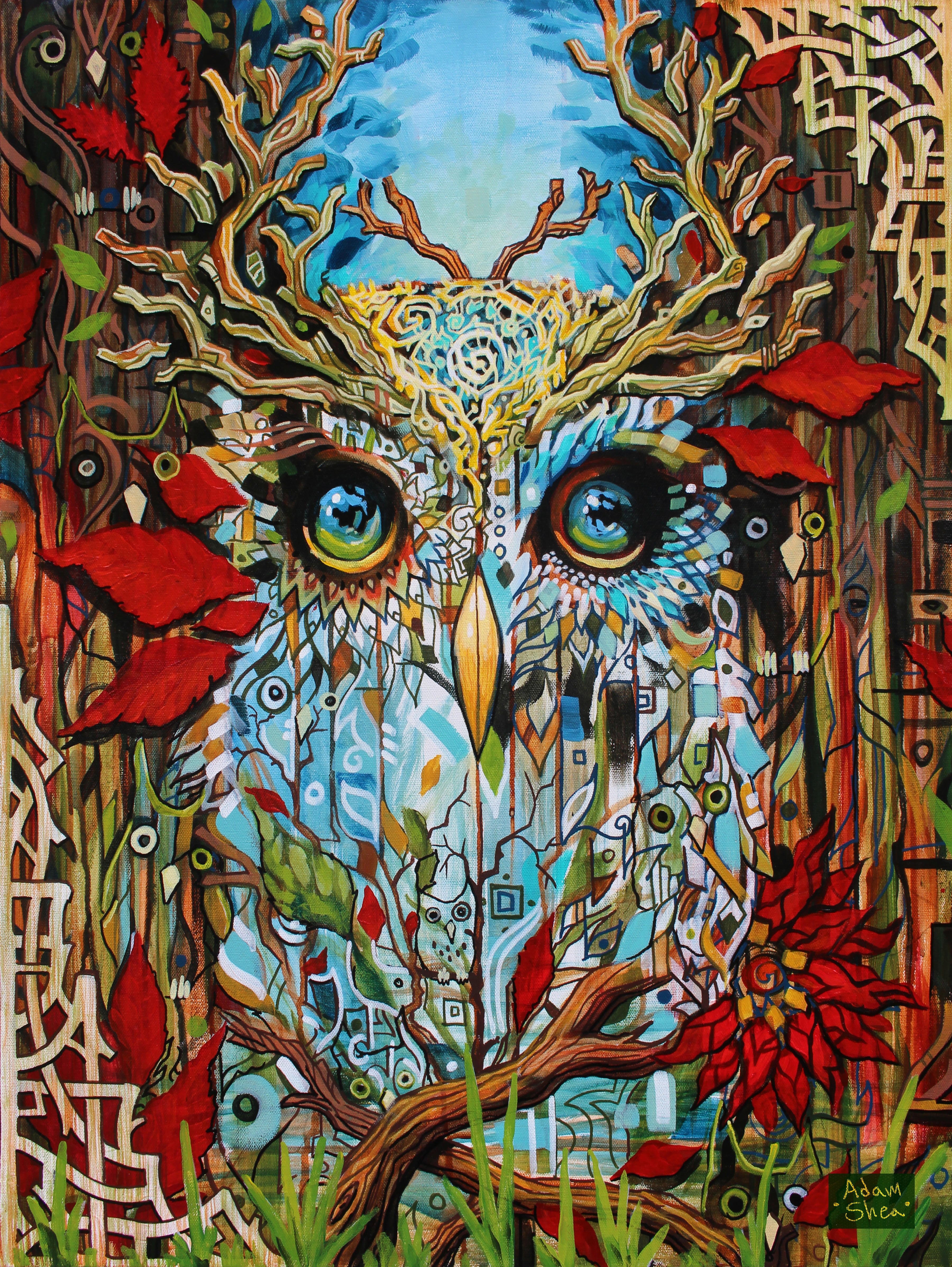 "ANTLER OWL" 1000 Piece Puzzle