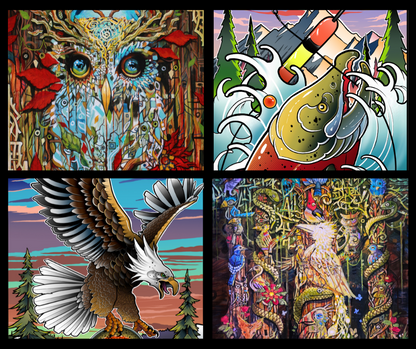 Fins and Beaks 4 Puzzles (1000 Pieces)