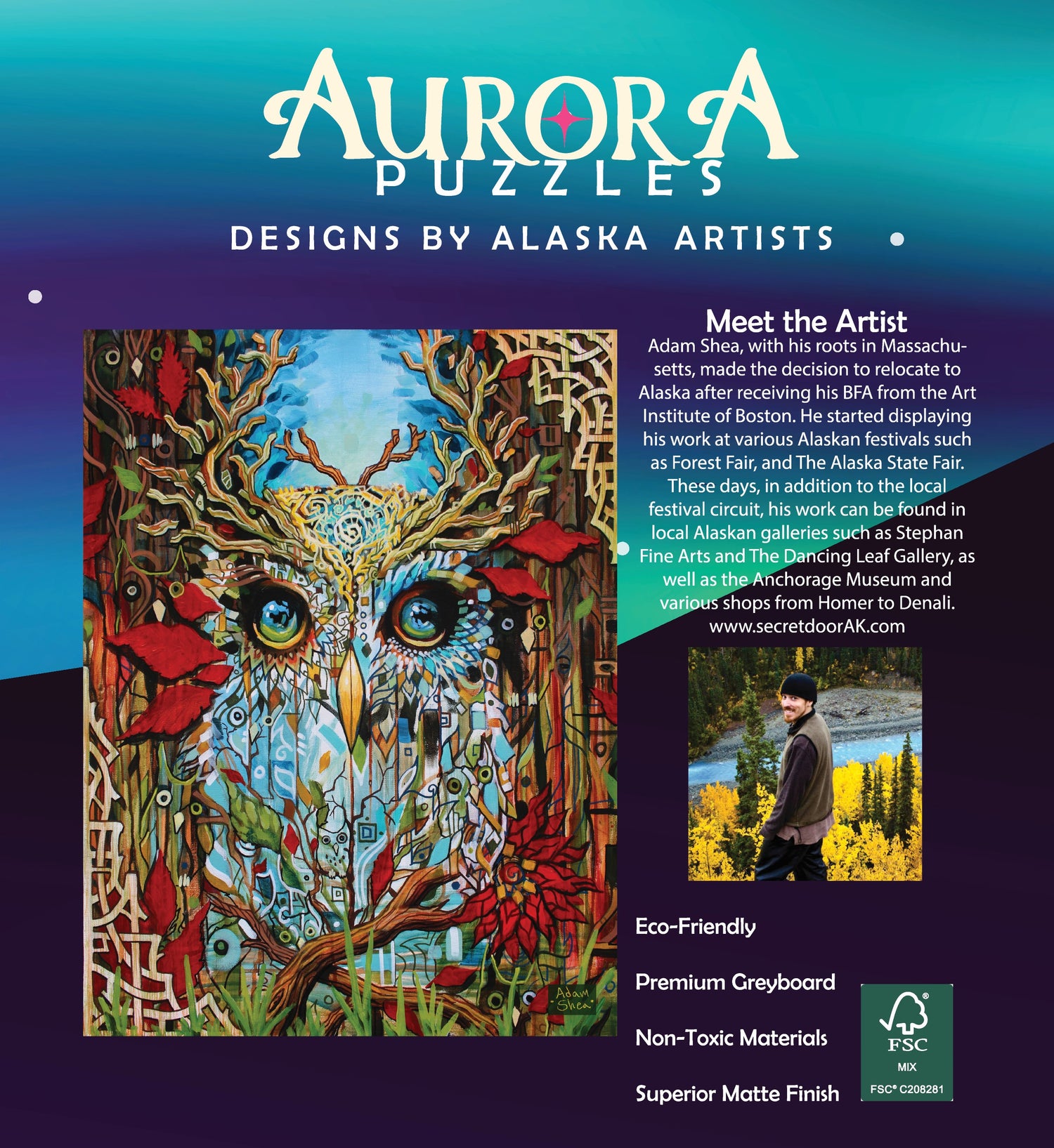 "ANTLER OWL" 500 Piece Puzzle