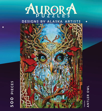 "ANTLER OWL" 500 Piece Puzzle