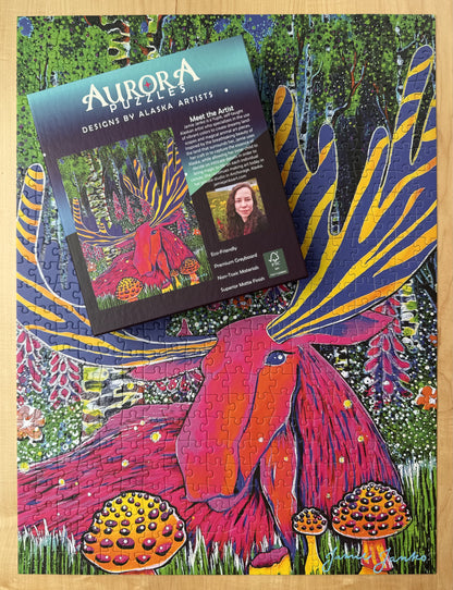 "PSYCHEDELIC MOOSE" 500 Piece Puzzle