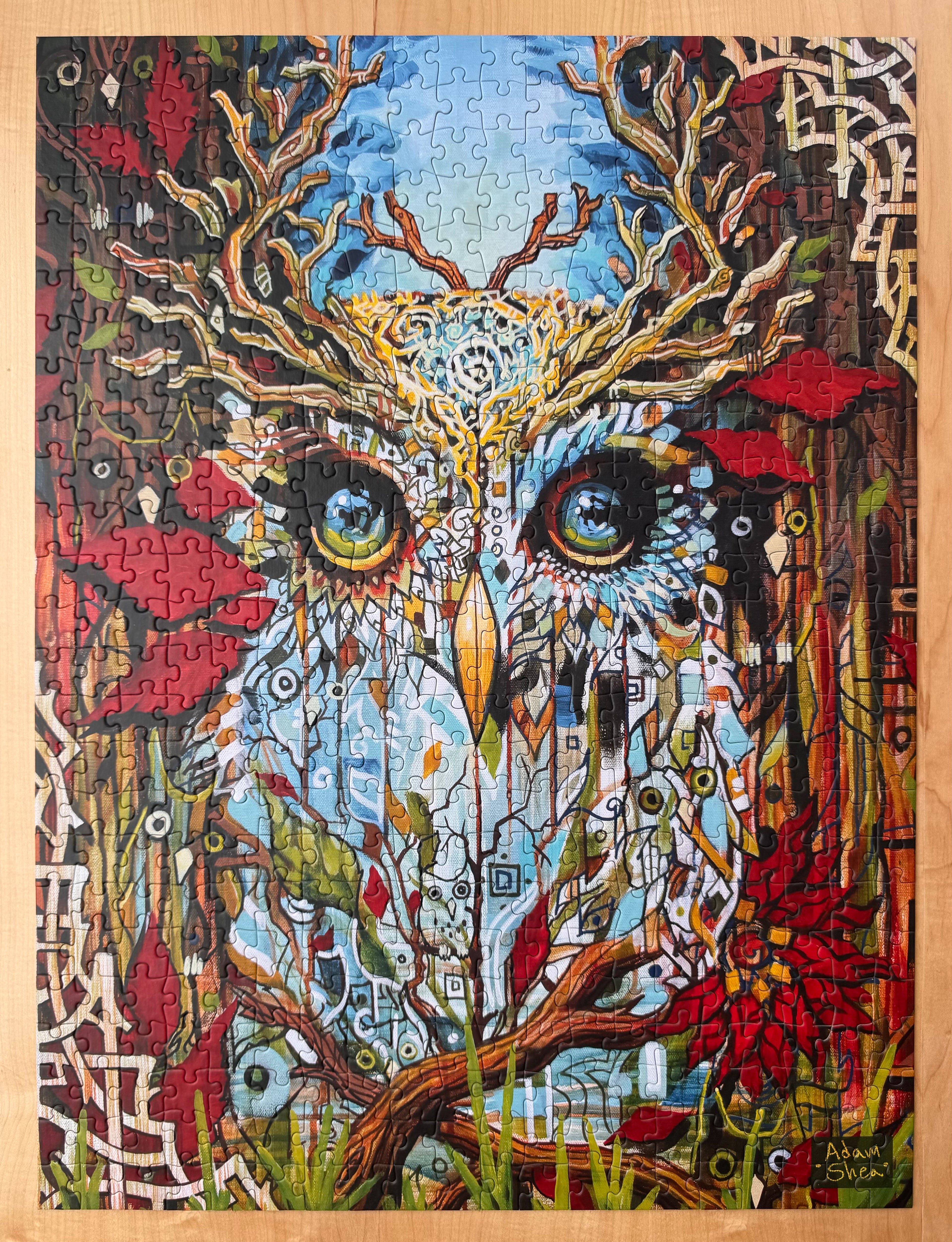 "ANTLER OWL" 500 Piece Puzzle