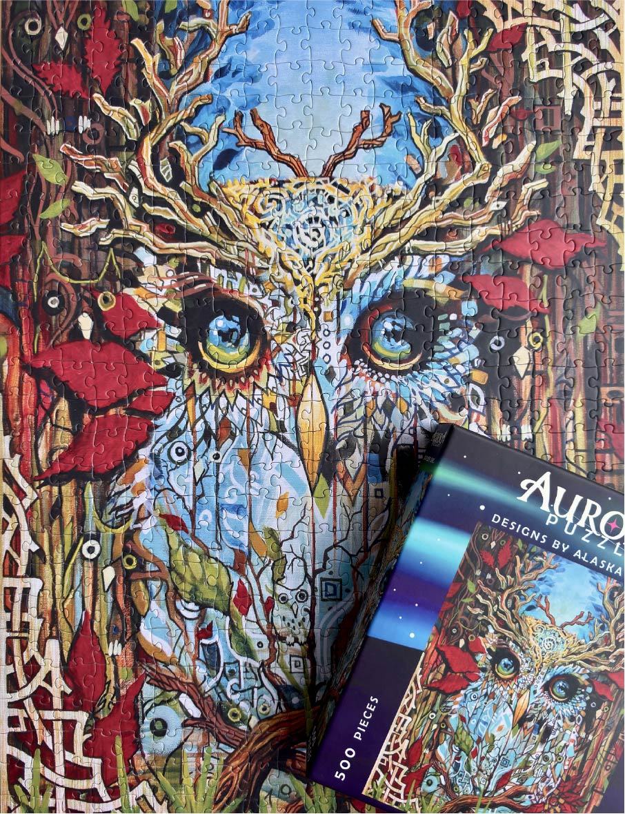 "ANTLER OWL" 500 Piece Puzzle