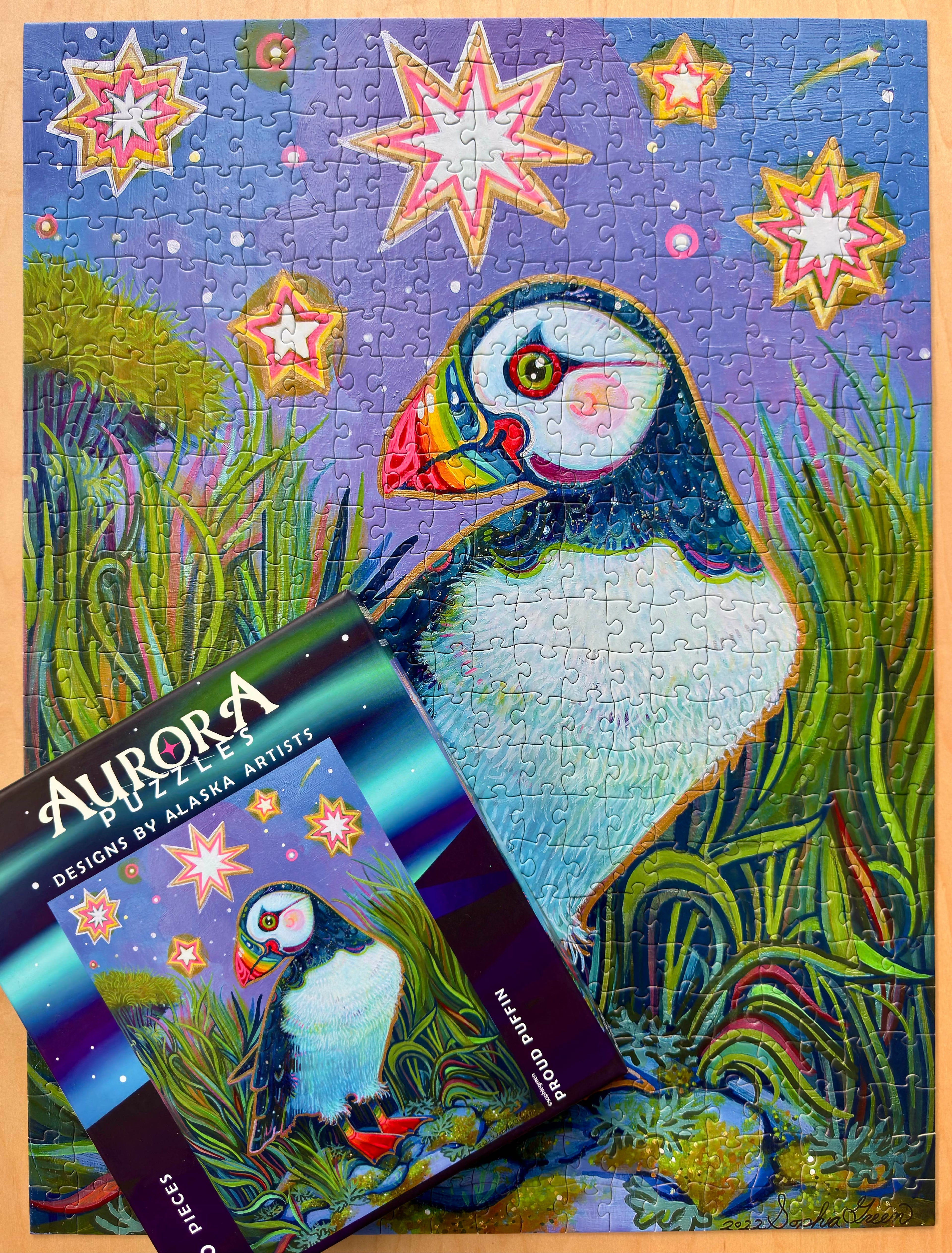 &quot;PROUD PUFFIN&quot; 500 Piece Puzzle
