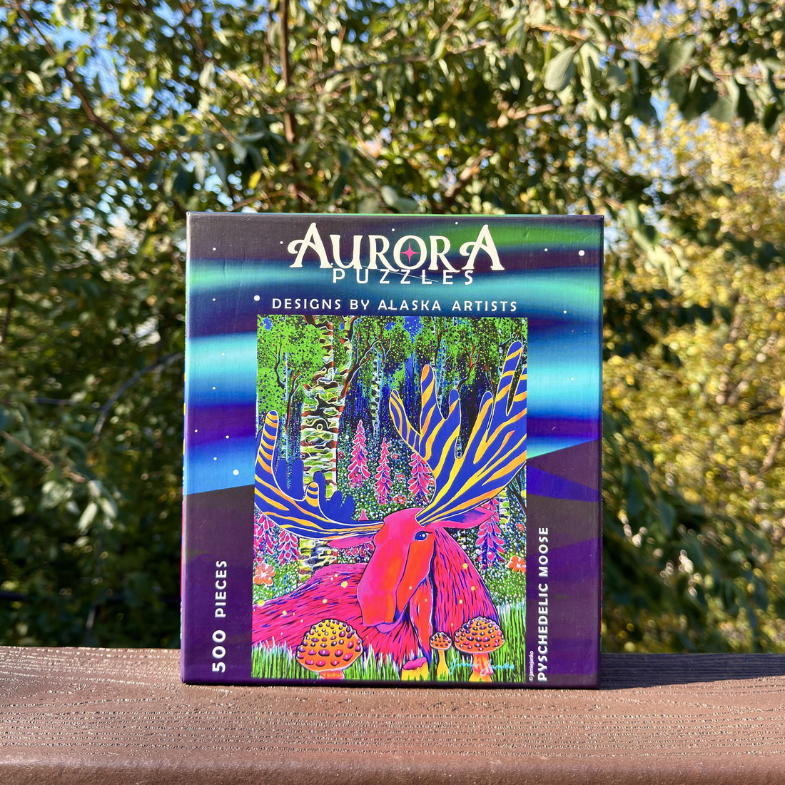 "PSYCHEDELIC MOOSE" 500 Piece Puzzle