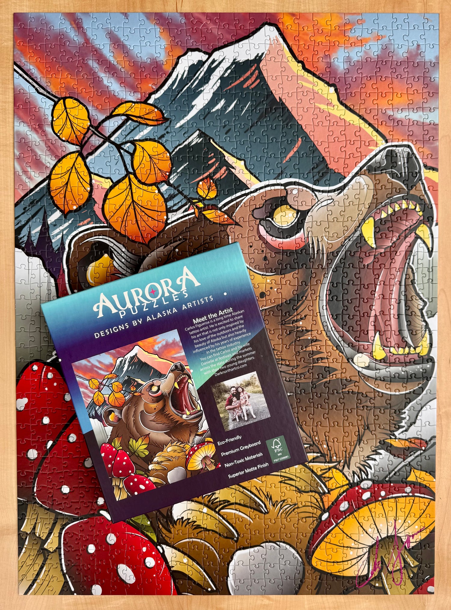 "BEARLY AWAKE" 1000 Piece Puzzle