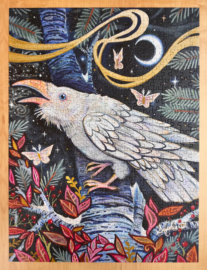"SNOW RAVEN" 500 Piece Puzzle
