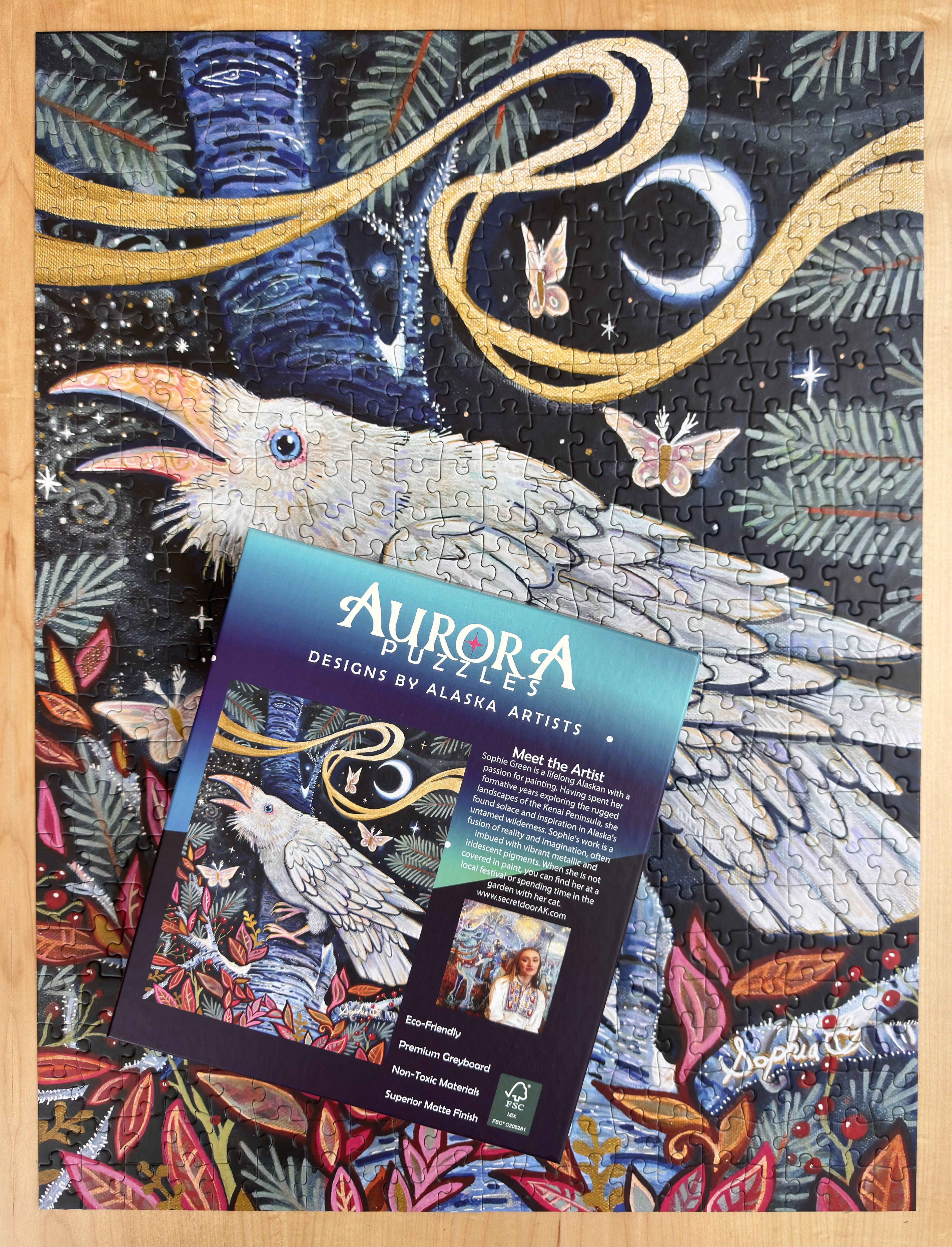 "SNOW RAVEN" 500 Piece Puzzle