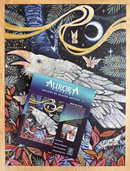 "SNOW RAVEN" 500 Piece Puzzle