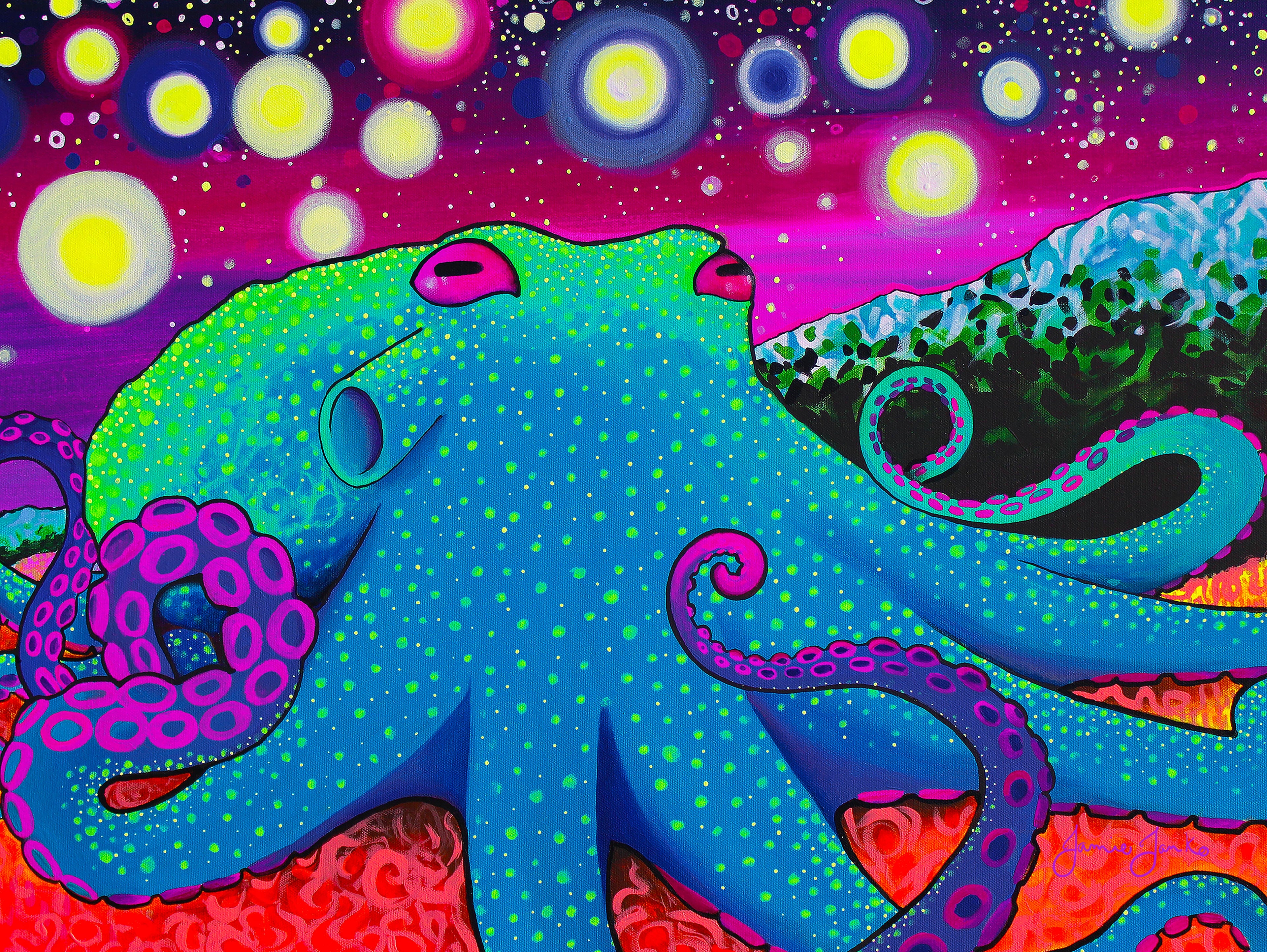 &quot;STARRY OCTOPUS&quot; 500 Piece Puzzle